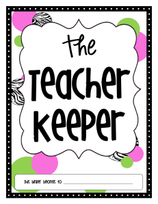 Tales of a Teacherista Binder Cover